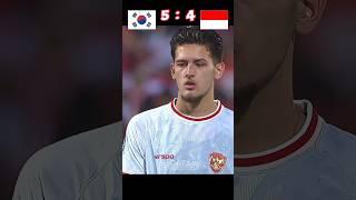 Penalty shootout Korea Selatan vs Indonesia AFC U23 quarterfinal 2024 #football #shorts #shortsfeed