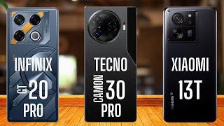 Infinix GT 20 Pro vs Tecno Camon 30 Pro vs Xiaomi 13T