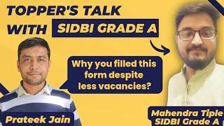 Topper's Talk with SIDBI Grade A 2022 | Mr. Mahendra Tiple | Banker Couple