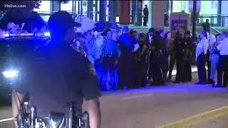 Anti-ICE protest turns violent Sunday night