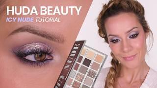 Cool-Tone Festive Makeup using Huda Beauty ICY NUDE Palette ️ | Shonagh Scott