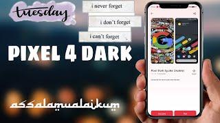 Tema pixel 4 dark for realme UI / coloros 7