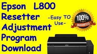 Epson L800 resetter software free download
