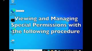 Assigning Special NTFS Permissions in Windows 10