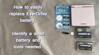 How to change EverDrive BATTERY (GBA/GB/GBC) - Mini, X3, X5, X7, Phat original model