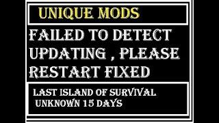 Failed To Detect Updating  Problem Fix | Last Island of Survival Unknown 15 Days