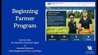 Beginning Farmers Program