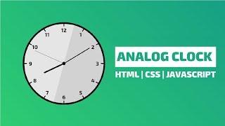 Analog Clock Using Html & CSS & JavaScript