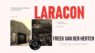 Freek Van Der Herten "Enjoying Laravel Data" - Laracon US 2023 Nashville