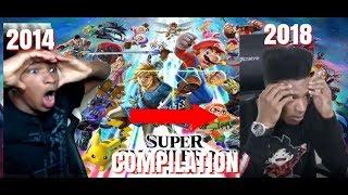 ETIKA REACTS TO EVERY SUPER SMASH BROS FIGHTER REVEAL 2014 TO 2018 COMPILATION