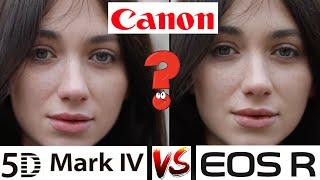 Canon EOS R vs. 5D Mark 4 - camera TEST outside with the model