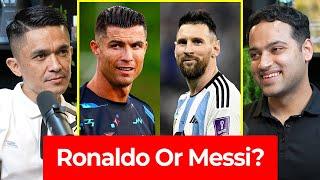 Ronaldo Vs Messi - Who Is A Better Football Player? | Sunil Chhetri | Raj Shamani Clips