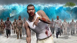 GTA 5 - PLAYING as a ZOMBIE in a TSUNAMI (Apocalypse)