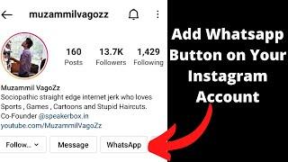 How to Add WhatsApp Button on Your Instagram Account