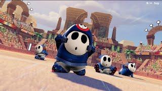 Mario Strikers: Battle League: Red Shy Guys VS. Blue Shy Guys