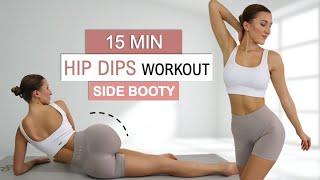 15 Min HIP DIPS WORKOUT | Side Booty Exercises, Activate + Grow your Glutes, No Repeat, No Equipment