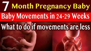 7 Month Pregnancy Baby Movements And Developments | What To Do When Baby Stops Giving Movements