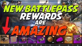 Quick look and review of the new BATTLEPASS & all new recipes for the new Battlepass items (Part 1)