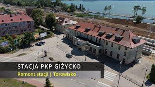 Giżycko - Przebudowa Stacji PKP | 6.07.2024 | Widok z drona