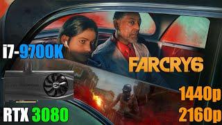 Far Cry 6 l RTX 3080 i7 9700K l Ultra Raytracing FSR Settings l 1440p 4K l