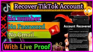 How To Recover TikTok Account Without Phone number, Password And Gmail account