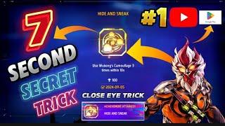 HOW TO COMPLETE HIDE AND SNEAK ACHIEVEMENT MISSION IN 7 SECOND || 