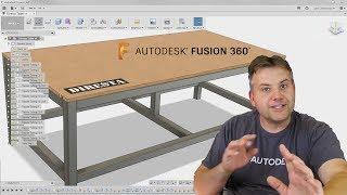 Fusion 360 Tutorial — How To Model DiResta Steel Shop Table — Assembly & Joints