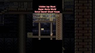 Secret 1up Block Super Mario World Donut Secret Ghost House #shorts #mario #nintendo #short #snes