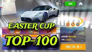 Asphalt 8, Easter Cup Barcelona Maserati MC20 Top-100