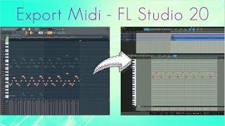 Export Midi FL Studio 20