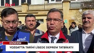 Yozgat'ta tarihi lisede deprem tatbikatı! | İleri Gazetesi