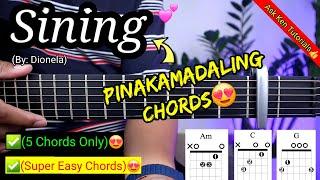 Sining - Dionela (EASY CHORDS) | Guitar Tutorial