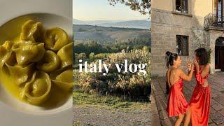 ITALY VLOG | italy with dolce vita, what i wore, florence & tuscany itinerary!