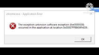 Fix The Exception Unknown Software Exception 0xe0434352 Windows 7 | Exception Unknown Software Excep