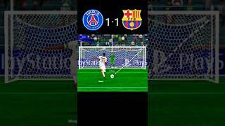 PSG vs Barcelona - penalty kick champion league final match #football #fifa #viral #shorts