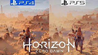 Horizon Zero Dawn PS4 vs PS5 - Graphics Comparison - Framerate - 4K