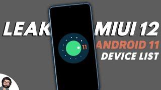 [ANDROID 11] MIUI 12 Update Device List | MIUI 12 Android 11 Update List 