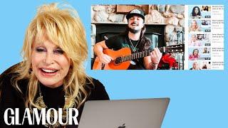 Dolly Parton Watches Fan Covers on YouTube | Glamour
