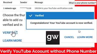 Verify YouTube Channel without Phone Number Custom Thumbnail