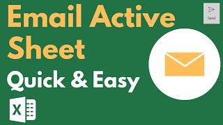 Email Active Sheet in Excel