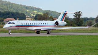 Powerful Take-Off: Bombardier Global 7500 in Beautiful Livery from Bern!