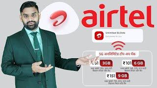 Airtel Unlimited 5G data Plans | Airtel 5G Booster Plans | Rs.51 & Rs.101 & Rs.151 |