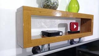 ⭕ Industrial Shelves DIY Build ⦿ Wood Floating Shelves ⦿ Minimalist Wood Shelves Idea ⦿ Wall Shelves