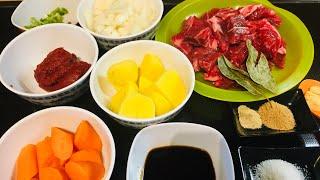 Beef stew recipe / daging sapi masak Saus tomat / beef recipe