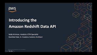 Amazon Redshift Data API