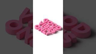 Easily Make an Editable Isometric 3D Text in Illustrator Tutorials #shorts