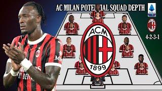 AC MILAN POTENTIAL SQUAD DEPTH WITH TRANSFER TAMMY ABRAHAM