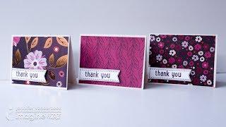 Quick and Simple Handmade Thank You Cards