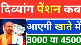 दिव्यांग पेंशन कब आएगी | 4500‌ या 3000 |  UP Viklang Pension Kab Aaegi | विकलांग पेंशन Divyang |