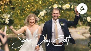 Bride SURPRISES groom with Same Day Edit wedding video!